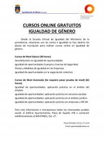 CURSOS ONLINE GRATUITOS DE IGUALDAD DE GÉNERO